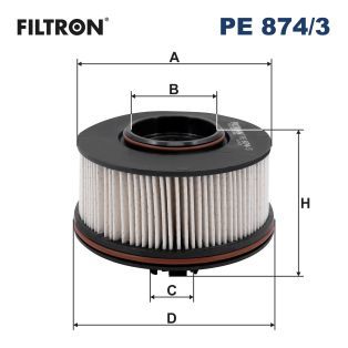 FILTRON PE 874/3 Yakıt Sistemi Yakıt Filtresi - HYUNDAI SANTA FE IV (TM, TMA) uyumlu