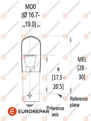 EUROREPAR 1616431080 Farlar & Aydınlatma Ampuller - MERCEDES-BENZ G-SERISI (W461) uyumlu