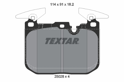 TEXTAR 2502801 Fren Sistemleri Fren Balatası - BMW 1 (F20) uyumlu