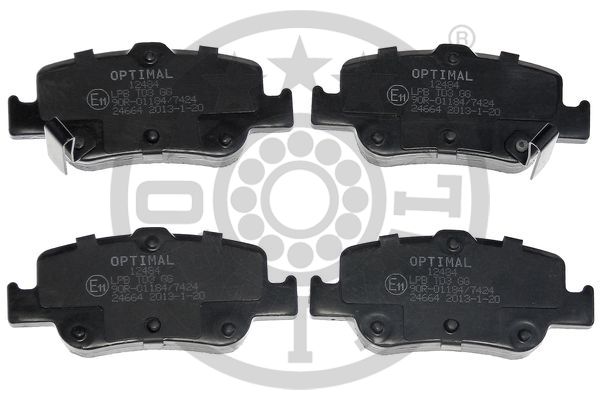 OPTIMAL BP-12484 Fren Sistemleri Fren Balatası - TOYOTA COROLLA Sedan (_E15_) uyumlu