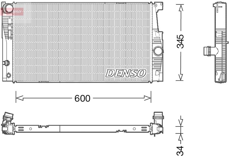 DENSO DRM05005 Soğutma Sistemi Su Soğutucu & Parçaları - BMW 5 (F10) uyumlu