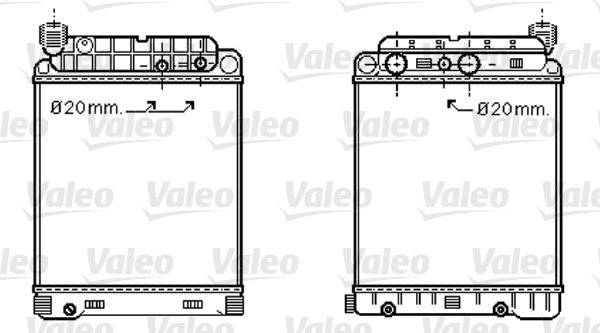 VALEO 733416 Soğutma Sistemi Su Soğutucu & Parçaları - MERCEDES-BENZ AXOR 2 uyumlu