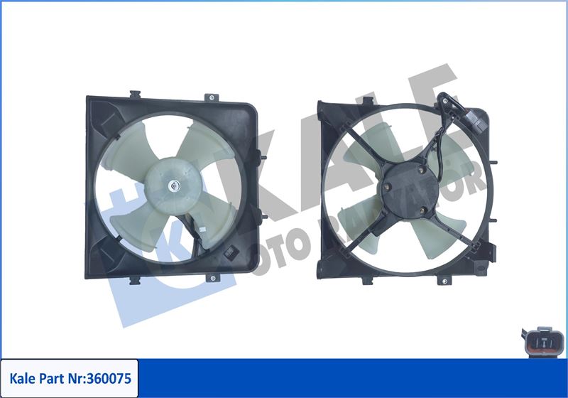 KALE OTO RADYATÖR 360075 Soğutma Sistemi Fan - HONDA CIVIC V Hatchback (EG, EH) uyumlu