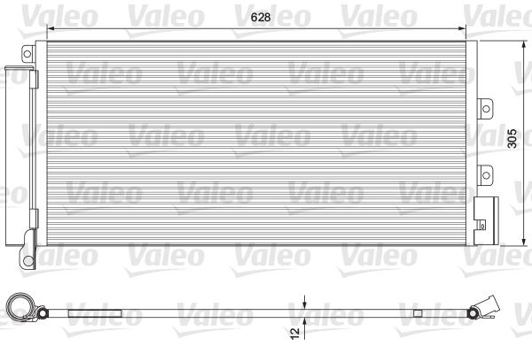 VALEO 814385 İklimlendirme Sistemi Klima Radyatörü - FIAT LINEA (323_, 110_) uyumlu