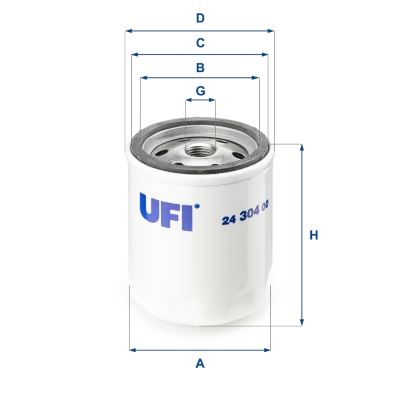 UFI 24.304.00 Yakıt Sistemi Yakıt Filtresi - FORD TRANSIT Panelvan/Van (V_ _) uyumlu