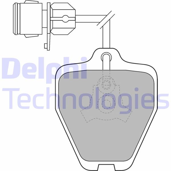 DELPHI LP1463 Fren Sistemleri Fren Balatası - AUDI 100 C4 Sedan (4A2) uyumlu
