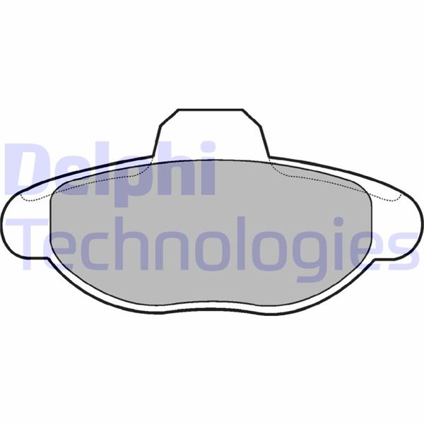 DELPHI LP771 Fren Sistemleri Fren Balatası - FIAT CINQUECENTO (170_) uyumlu