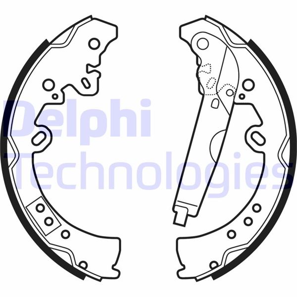 DELPHI LS2039 Fren Sistemleri Fren Pabucu - TOYOTA HILUX VII Pick-up (_N1_, _N2_, _N3_) uyumlu