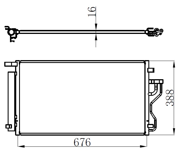 Klima Radyatörü - CHY338016 Ürün Görseli