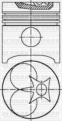 YENMAK 31-03630-000 Motor Piston Seti - MERCEDES-BENZ /8 (W115) uyumlu