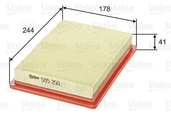 VALEO 585250 Motor Hava Filtresi - ALFA ROMEO 155 (167_) uyumlu