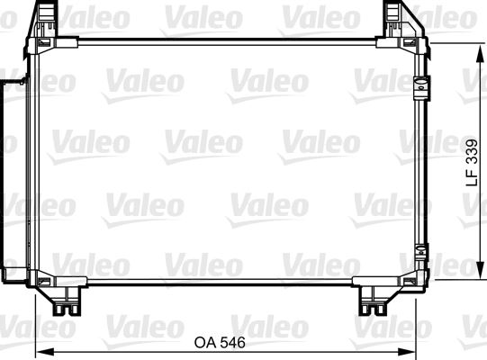 VALEO 814233 İklimlendirme Sistemi Klima Radyatörü - TOYOTA URBAN CRUISER (_P1_) uyumlu