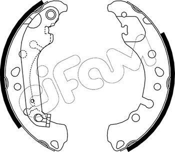 CIFAM 153-721 Fren Sistemleri Fren Pabucu - FORD FIESTA VII (HJ, HF) uyumlu