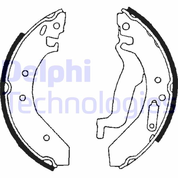 DELPHI LS1645 Fren Sistemleri Fren Pabucu - ROVER 200 II Hatchback (XW) uyumlu