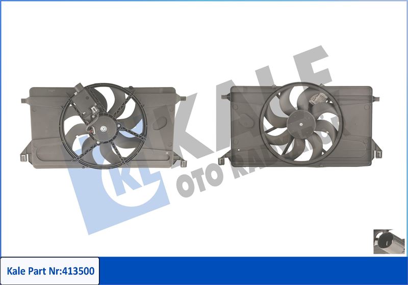 KALE OTO RADYATÖR 413500 Soğutma Sistemi Fan - FORD FOCUS II (DA_, HCP, DP) uyumlu