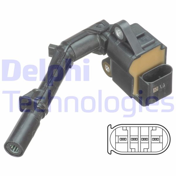 DELPHI GN10690-12B1 Ateşleme Sistemi Ateşleme Bobini - MERCEDES-BENZ B-SERISI Sports Tourer (W246, W242) uyumlu
