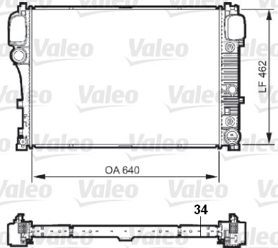 VALEO 735298 Soğutma Sistemi Su Soğutucu & Parçaları - MERCEDES-BENZ S-SERISI (W221, V221) uyumlu