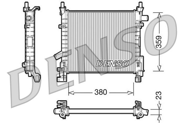 DENSO DRM10063 Soğutma Sistemi Su Soğutucu & Parçaları - FORD KA (RB_) uyumlu