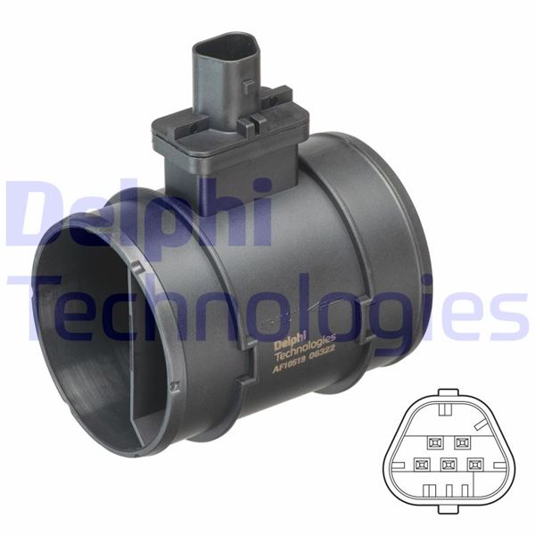 DELPHI AF10519-12B1 Motor Hava Kütle Ölçer (MAF Sensörü) - OPEL MERIVA B MPV (S10) uyumlu
