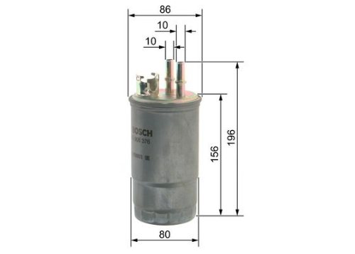 BOSCH 0 450 906 376 Yakıt Sistemi Yakıt Filtresi - FORD MONDEO III Sedan (B4Y) uyumlu
