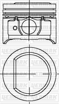 YENMAK 31-03769-000 Motor Piston Seti - FORD ORION III (GAL) uyumlu