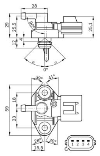 BOSCH 0 261 230 093 Yakıt Sistemi Yakıt Sensörleri & Valfleri - FORD MAVERICK uyumlu