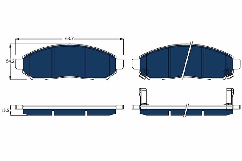 TRW GDB3520BTE Fren Sistemleri Fren Balatası - NISSAN LEAF (ZE0) uyumlu