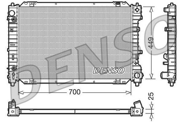 DENSO DRM10087 Soğutma Sistemi Su Soğutucu & Parçaları - FORD MAVERICK uyumlu