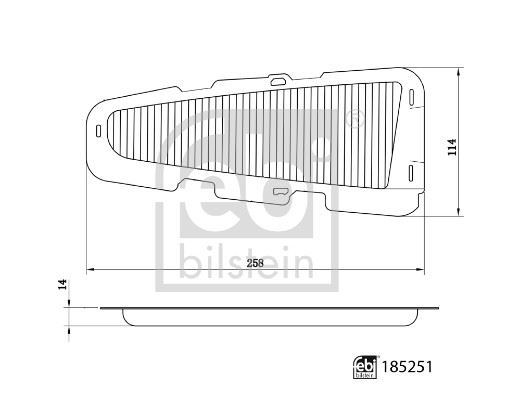 FEBI BILSTEIN 185251 Motor Tahrik Aküsü Filtresi - TOYOTA CAMRY (_V7_, _VA7_, _VH7_) uyumlu