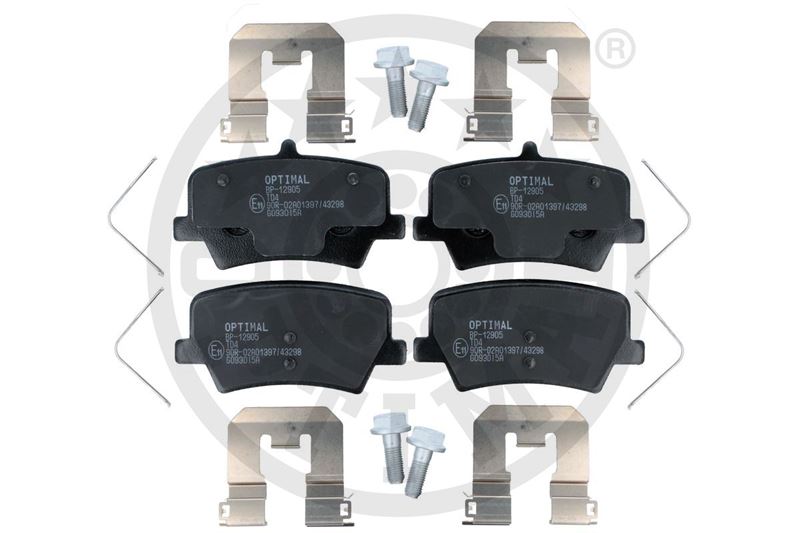 OPTIMAL BP-12905 Fren Sistemleri Fren Balatası - VOLVO XC40 (536) uyumlu