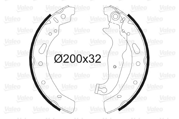 VALEO 564086 Fren Sistemleri Fren Pabucu - MAZDA 2 (DE_, DH_) uyumlu