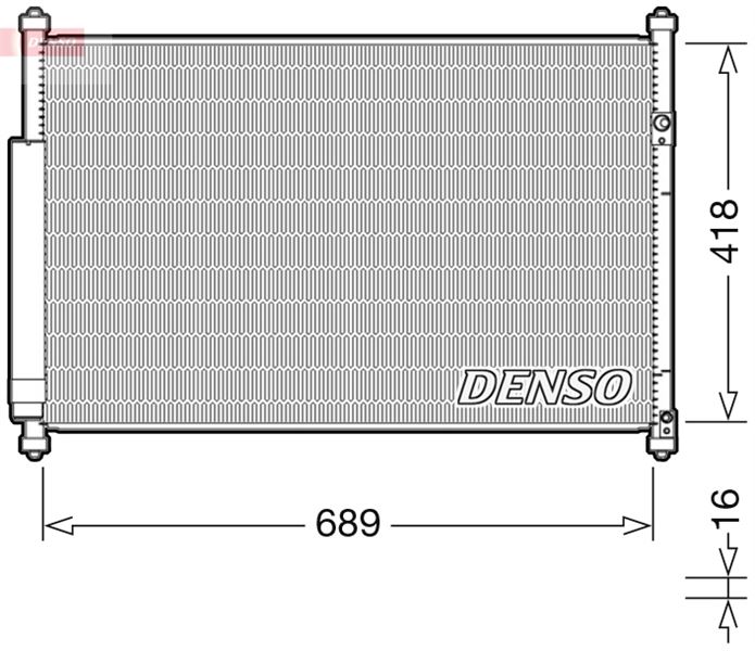 DENSO DCN47006 İklimlendirme Sistemi Klima Radyatörü - SUZUKI GRAND VITARA II (JT, TE, TD) uyumlu