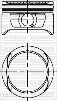 YENMAK 31-04225-000 Motor Piston Seti - OPEL KADETT E Hatchback (T85) uyumlu