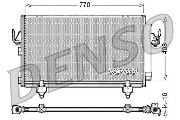 DENSO DCN50031 İklimlendirme Sistemi Klima Radyatörü - TOYOTA RAV 4 II (_A2_) uyumlu