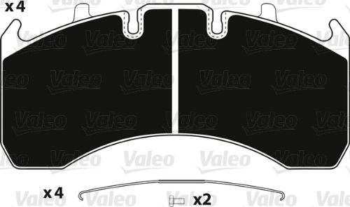VALEO 882248 Fren Sistemleri Fren Balatası - VOLVO FH12 uyumlu