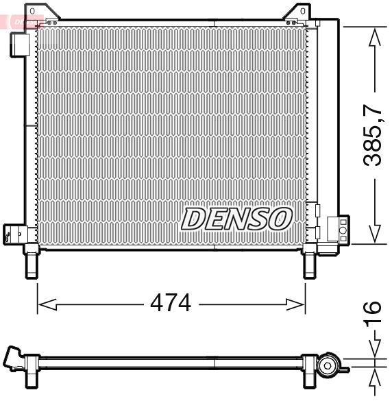 DENSO DCN46030 İklimlendirme Sistemi Klima Radyatörü - NISSAN MICRA IV (K13K, K13KK) uyumlu