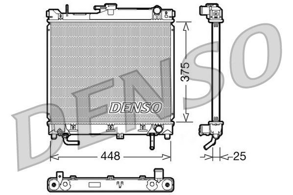 DENSO DRM47003 Soğutma Sistemi Su Soğutucu & Parçaları - SUZUKI JIMNY SUV (SN) uyumlu