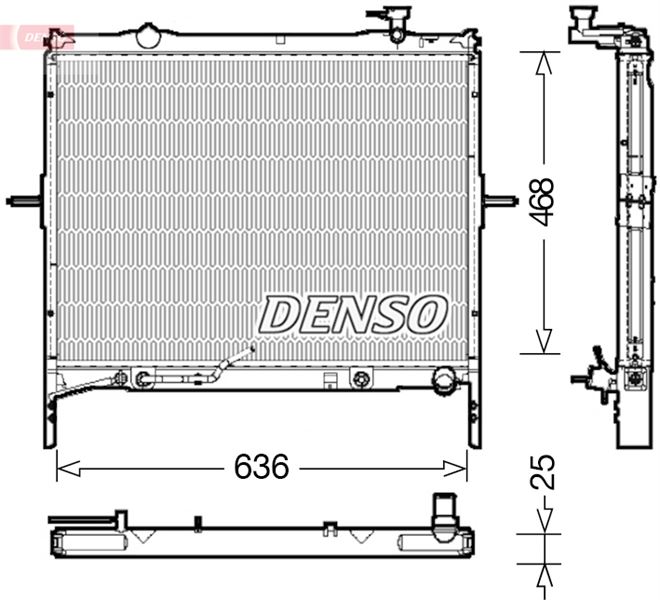 DENSO DRM43002 Soğutma Sistemi Su Soğutucu & Parçaları - KIA SORENTO I (JC) uyumlu