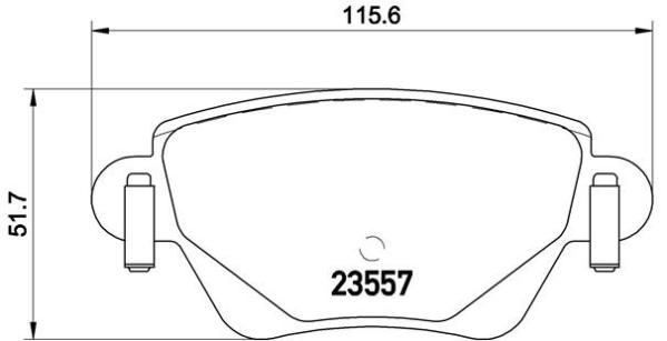 VALEO 670434 Fren Sistemleri Fren Balatası - JAGUAR X-TYPE I (X400) uyumlu