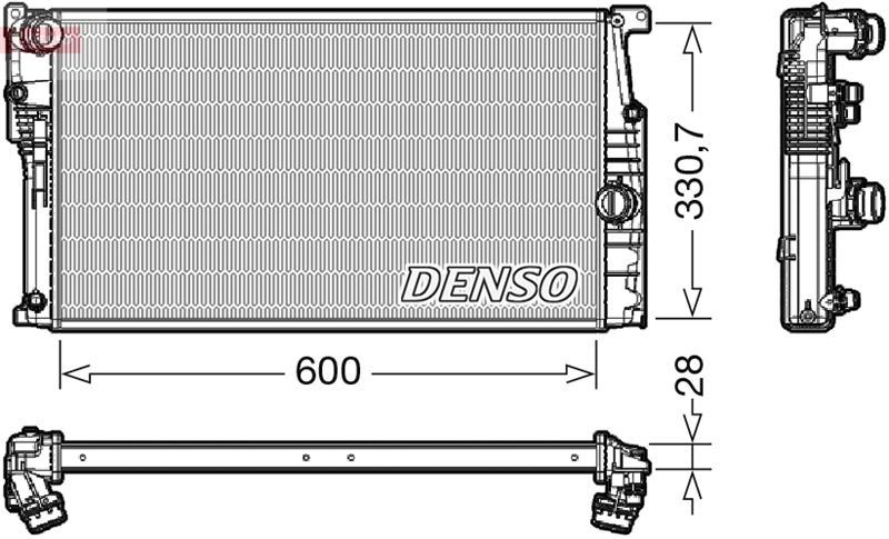 DENSO DRM05120 Soğutma Sistemi Su Soğutucu & Parçaları - BMW 4 Coupe (F32, F82) uyumlu