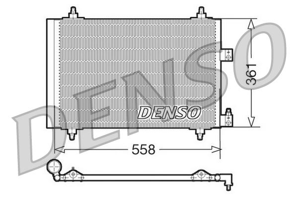 DENSO DCN07005 İklimlendirme Sistemi Klima Radyatörü - CITROËN C5 I (DC_) uyumlu