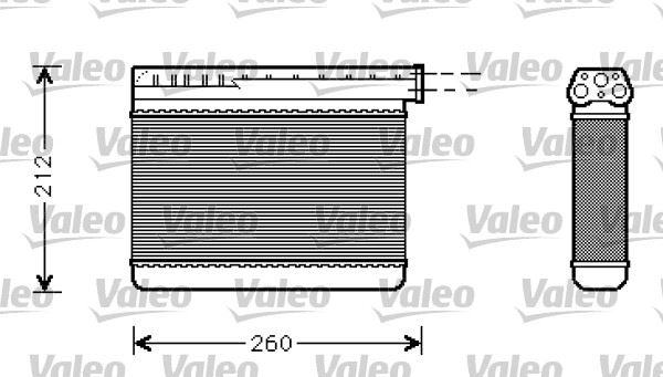 VALEO 812240 İklimlendirme Sistemi İç Mekan Isı Değiştirici - BMW 3 (E36) uyumlu