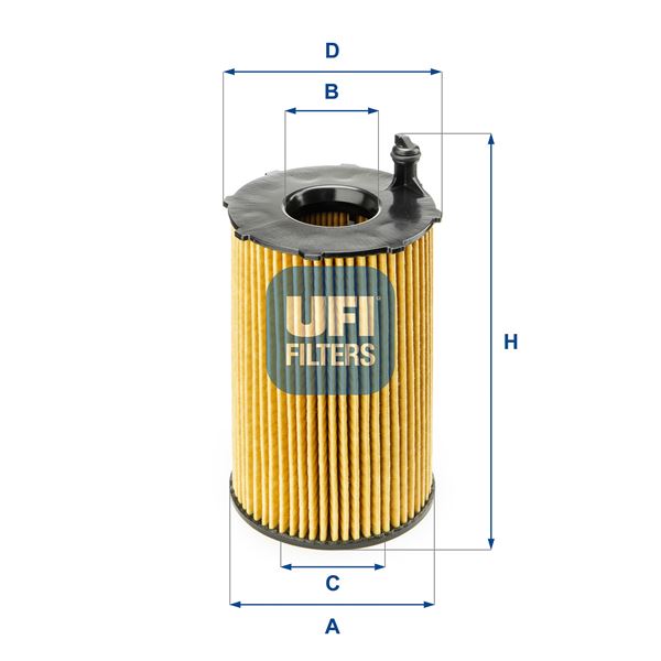 UFI 25.141.00 Motor Yağ Filtresi - AUDI A7 Sportback (4GA, 4GF) uyumlu