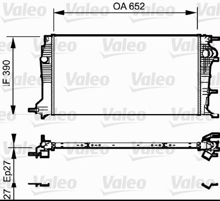 VALEO 735182 Soğutma Sistemi Su Soğutucu & Parçaları - RENAULT MEGANE CC (EZ0/1_) uyumlu