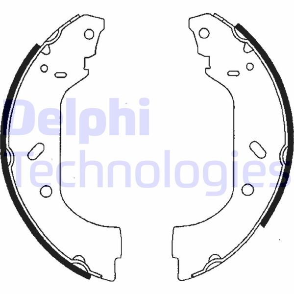DELPHI LS1715 Fren Sistemleri Fren Pabucu - PEUGEOT 806 (221) uyumlu