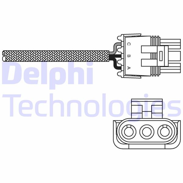 DELPHI ES10968-12B1 Emme & Egzoz Sistemi Egzoz Sensörleri - VW TRANSPORTER T4 Minibüs/Otobüs (70B, 70C, 7DB, 7DK, 70J, 70K, uyumlu