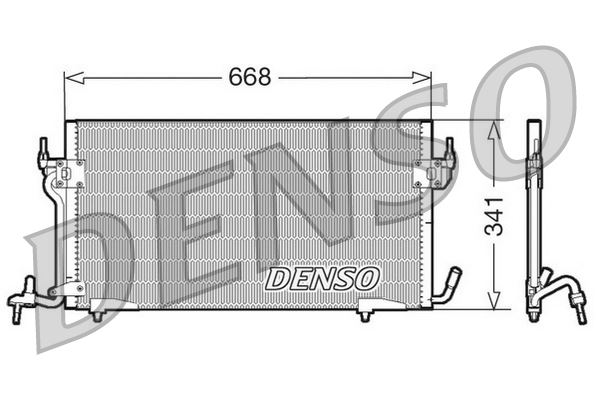 DENSO DCN07010 İklimlendirme Sistemi Klima Radyatörü - CITROËN XM (Y3) uyumlu