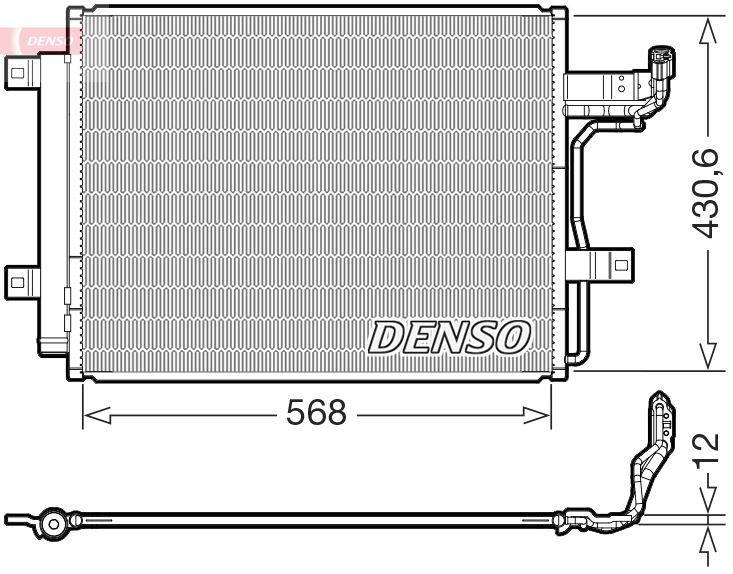 DENSO DCN44019 İklimlendirme Sistemi Klima Radyatörü - MAZDA 3 Hatchback (BP) uyumlu