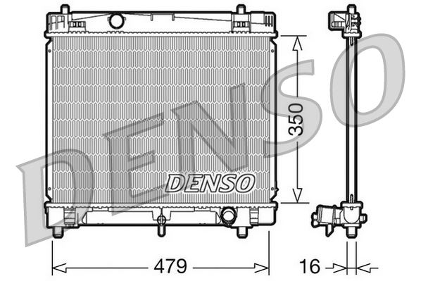 DENSO DRM50008 Soğutma Sistemi Su Soğutucu & Parçaları - TOYOTA YARIS VERSO (_P2_) uyumlu