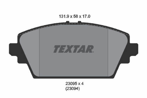 TEXTAR 2309501 Fren Sistemleri Fren Balatası - NISSAN ALMERA TINO (V10) uyumlu